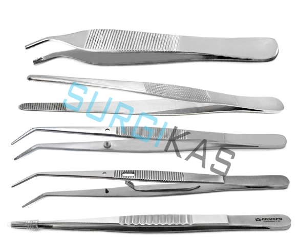 Dental Surgical Instrument College Dressing Adson Tissue Tweezers Medical Tools